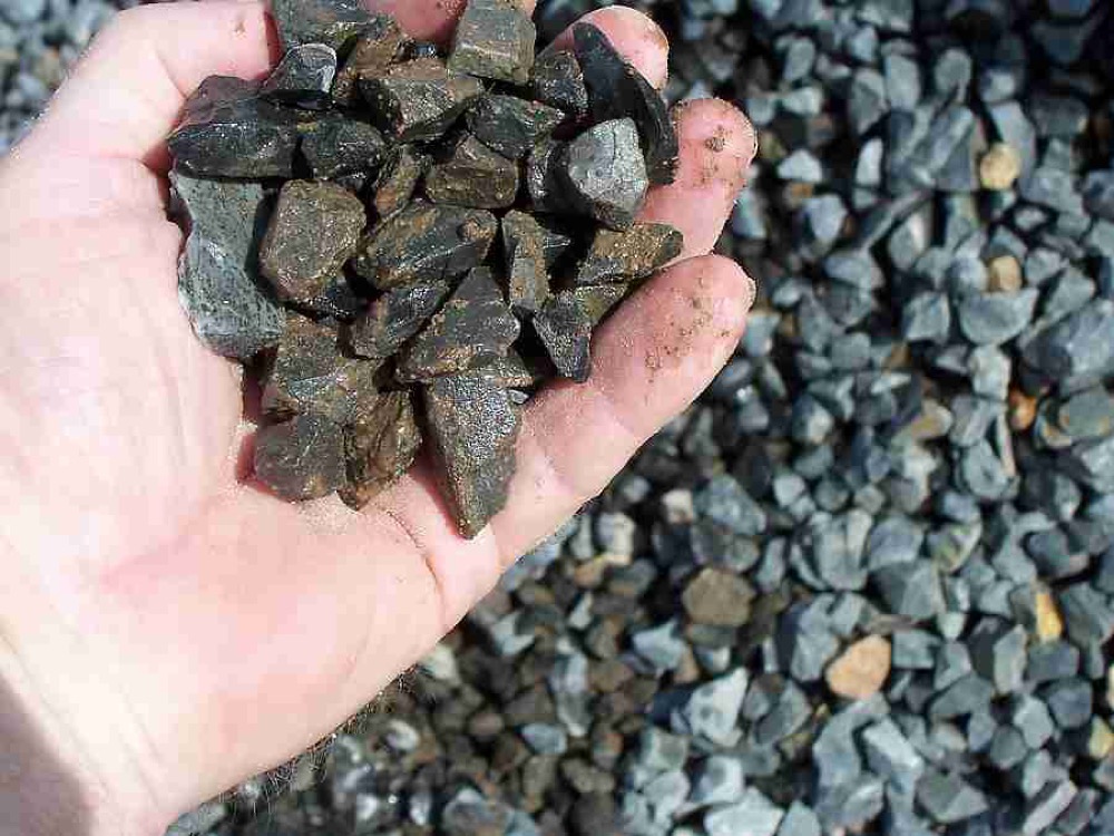 20 mm Metal aggregate stockpile