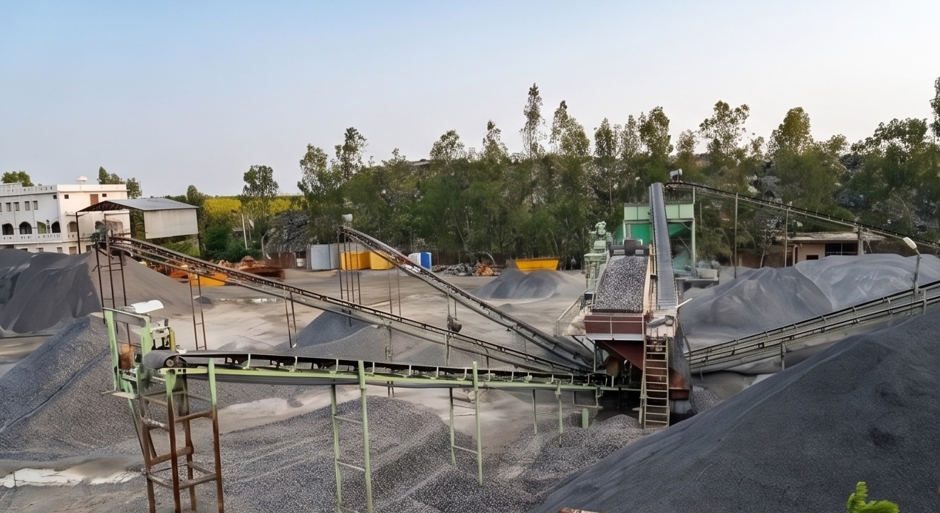 Global Stone Crushers · graded stockpiles at Chimakurthy